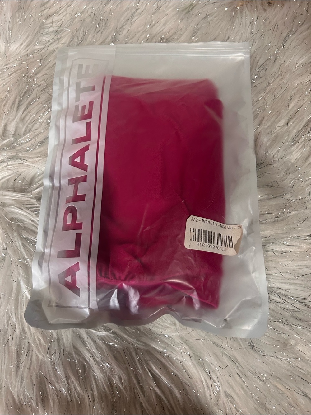 Alphalete Amplify Seamless Scrunch Shorts Hot Pink Coquette Size Medium NEW